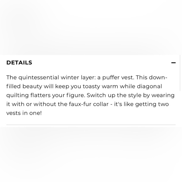 Talbots Black Label "The Puffer" vest, navy, size XS, new with tags - Picture 16 of 16